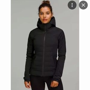 Lululemon Down for it all jacket - size 4, black